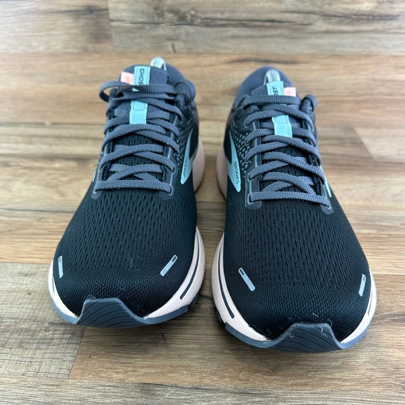 Brooks Ghost 14 Women Sz 11B  Running Shoes Black Peach Athletic Sneakers Gym - Picture 14 of 16